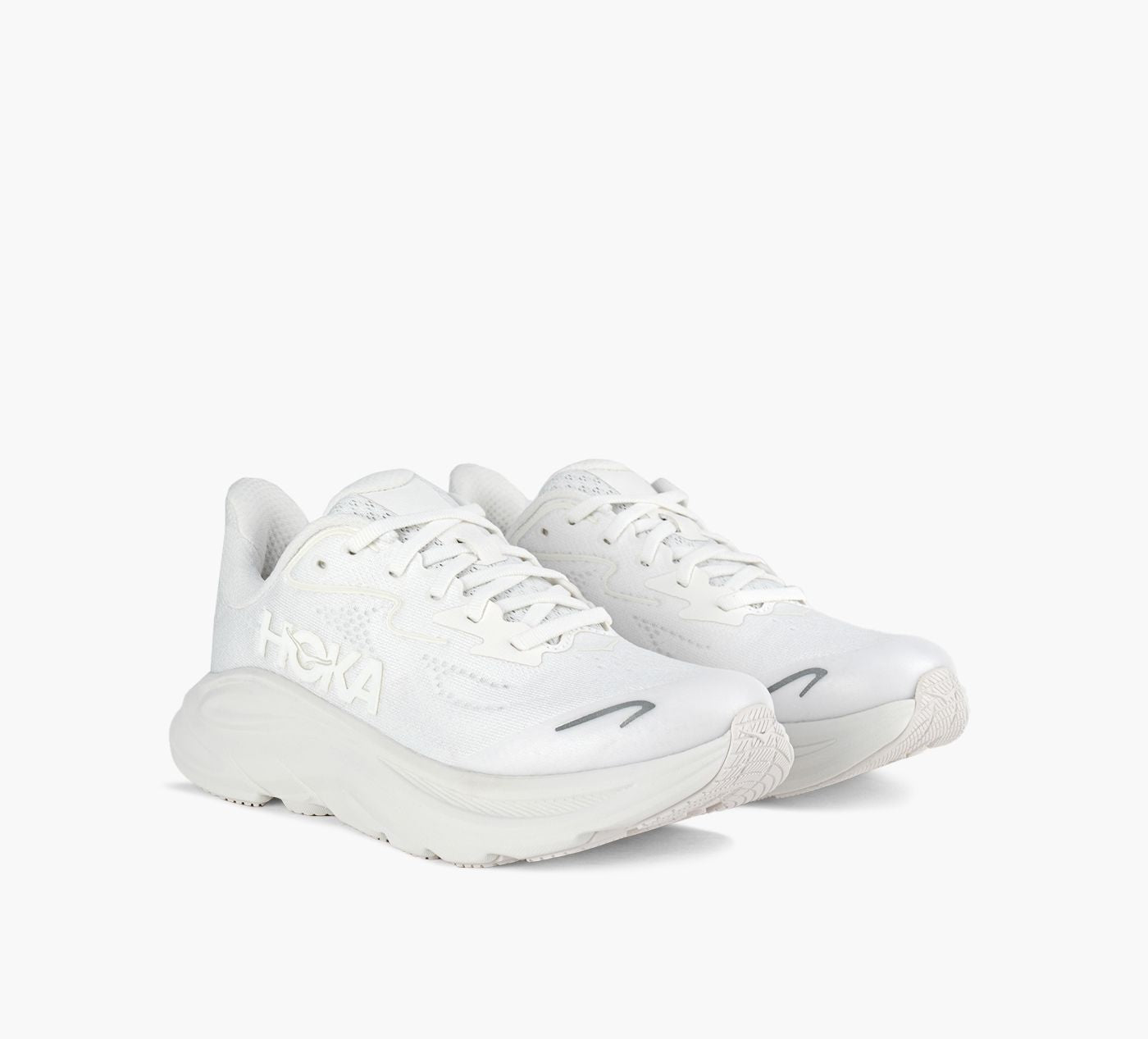 HOKA CLIFTON10 en BLANC vue 2