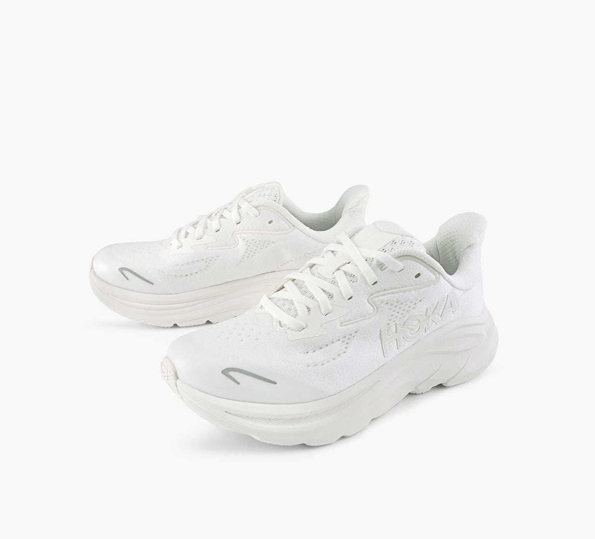 HOKA CLIFTON10 en BLANC vue 4