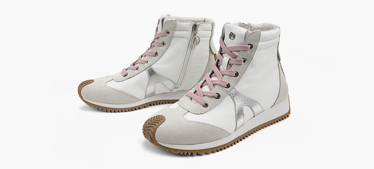 WISHBONE PARISHIGHTOPSNEAKER in WHITE view 4