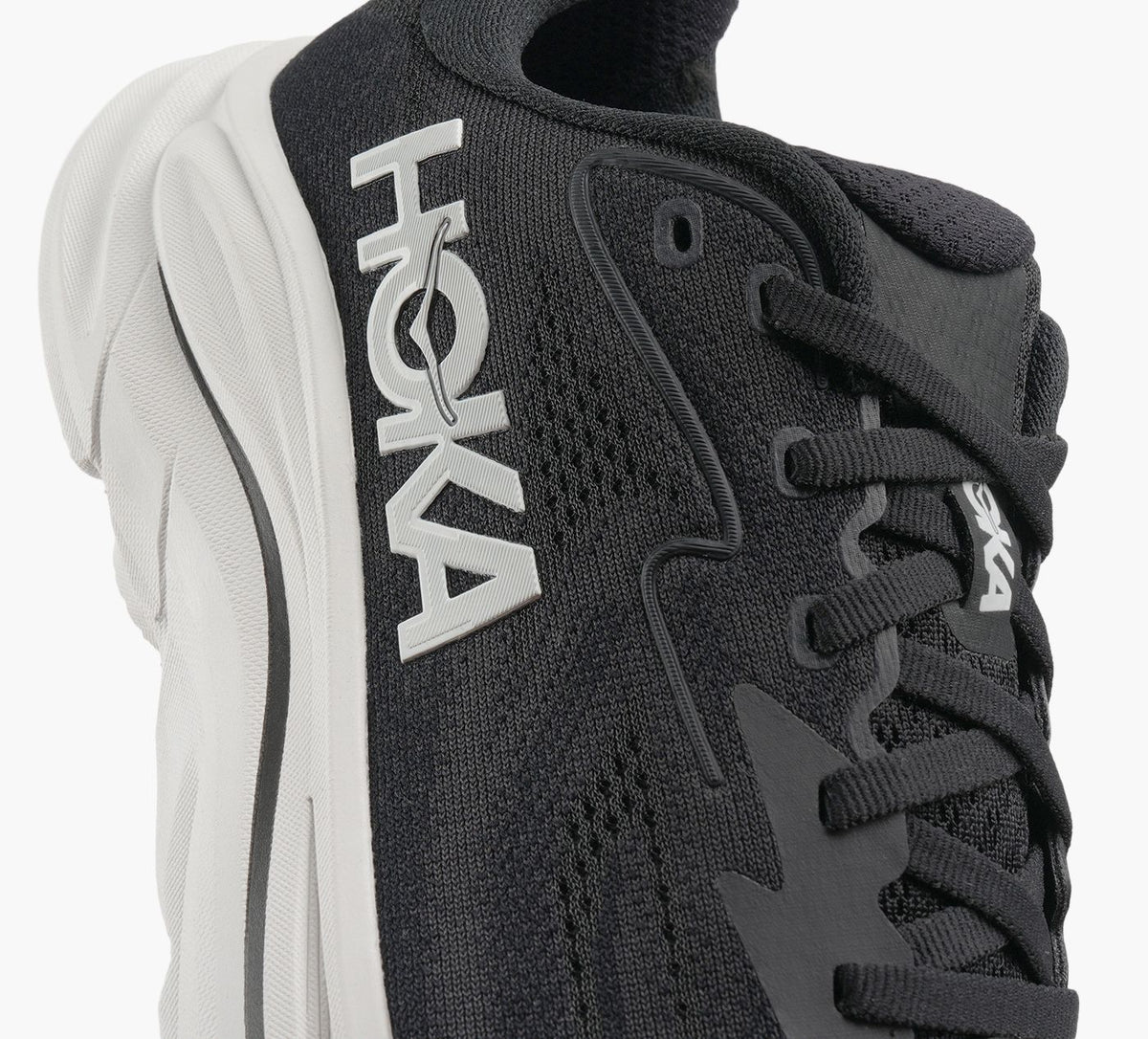 HOKA CLIFTON10 in BLACK view 1b