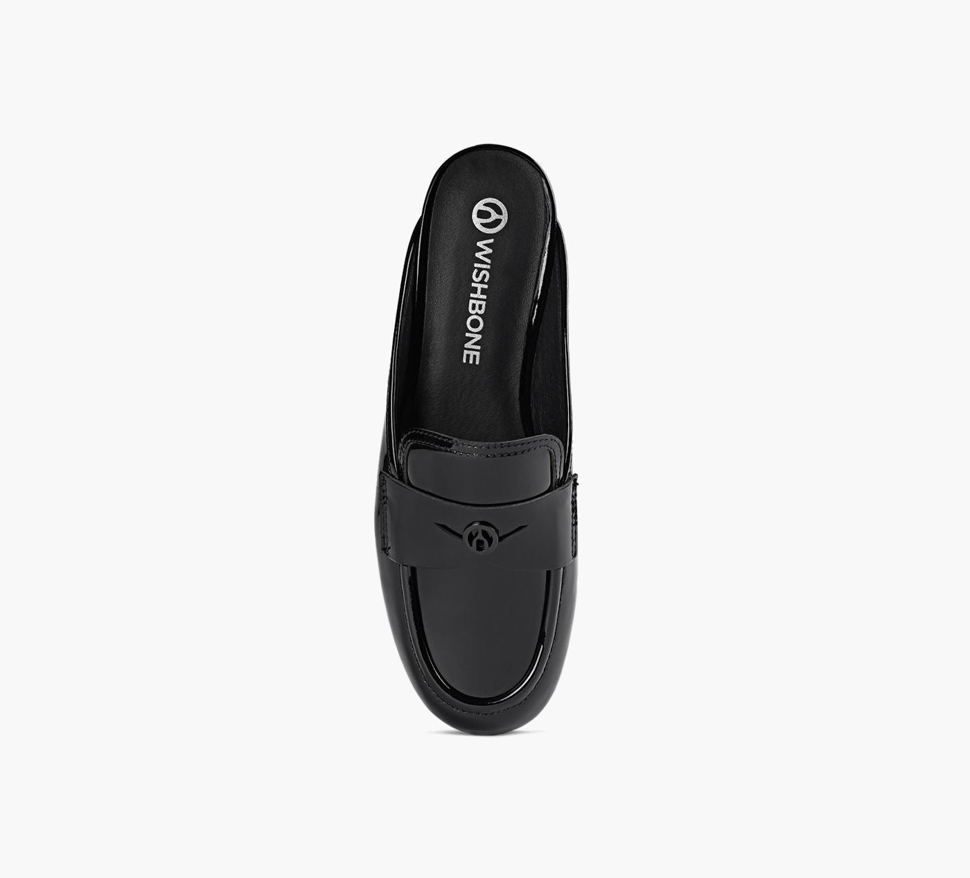 WISHBONE GWENLOAFERMULE in BLACK view 1c