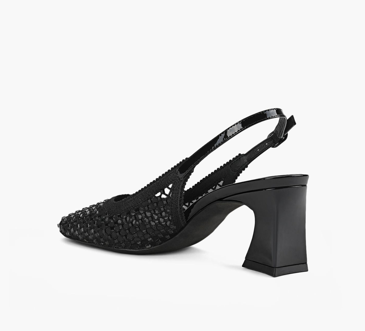 WISHBONE DEMIMESHSLINGBACK in BLACK view 3