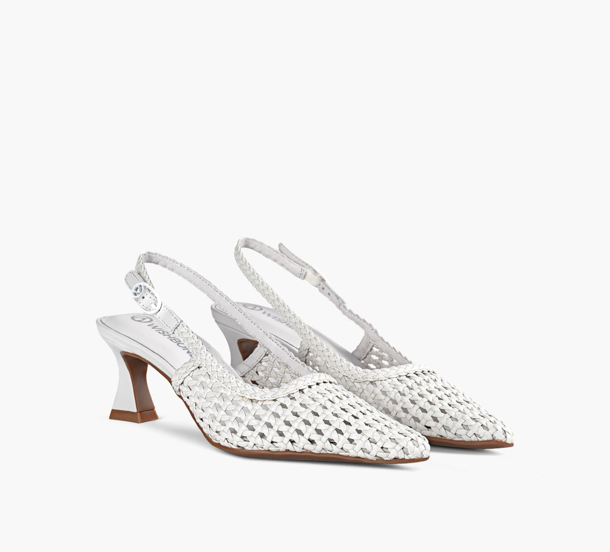 WISHBONE TALIAWOVENSLINGBACK in WHITE view 2