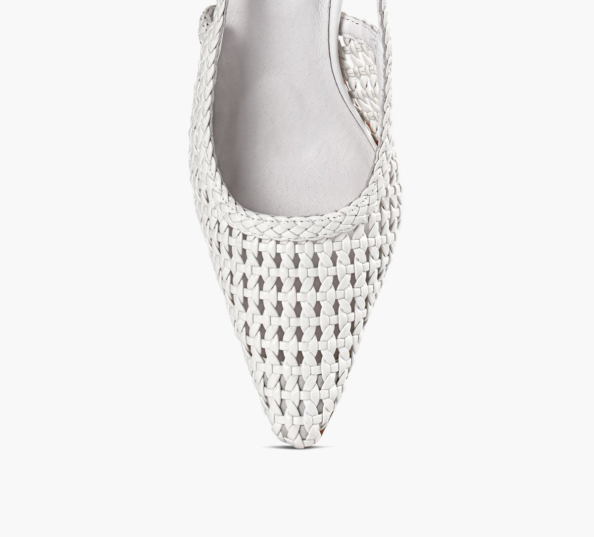WISHBONE TALIAWOVENSLINGBACK in WHITE view 1c