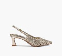 WISHBONE TALIAWOVENSLINGBACK in GOLD