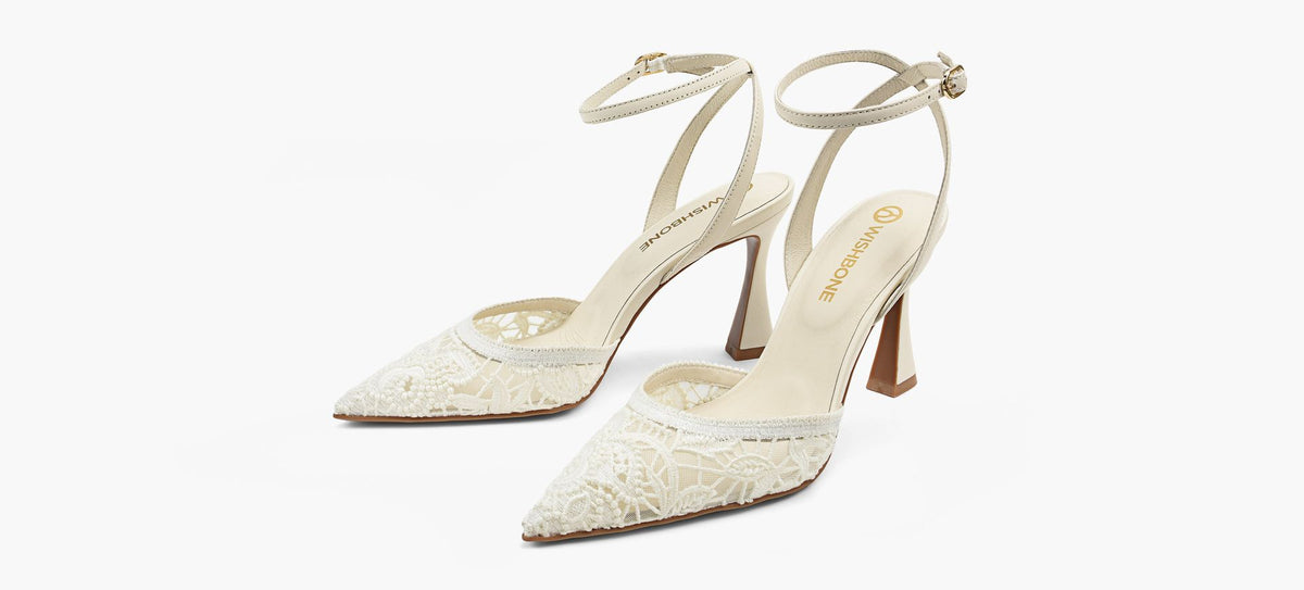 WISHBONE SHILOHLACEHEEL in BEIGE view 4
