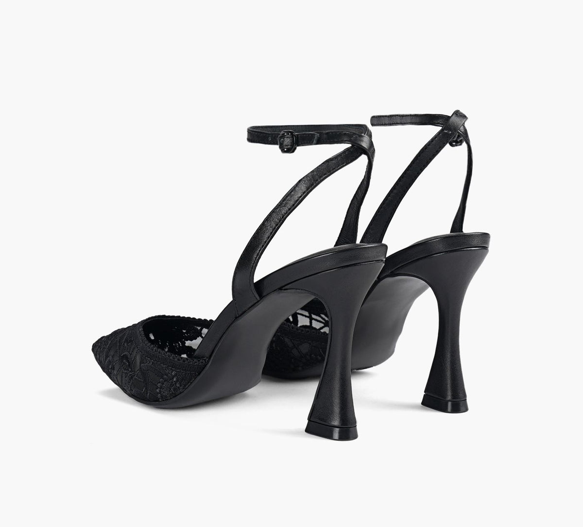 WISHBONE SHILOHLACEHEEL in BLACK view 3