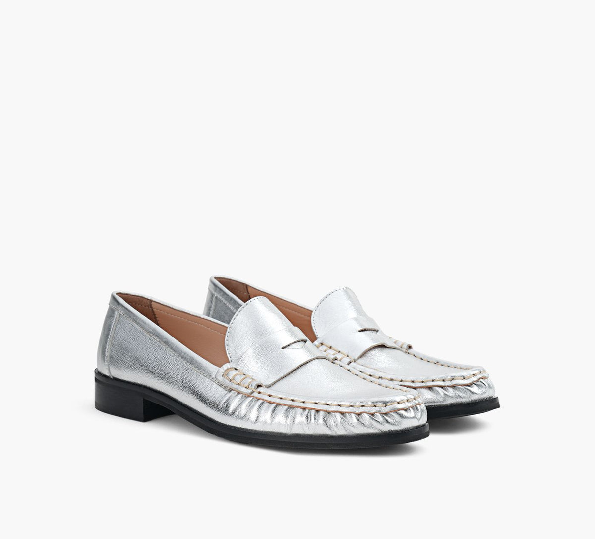 BROWNS COUTURE MALLOWLOAFER in SILVER view 2