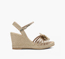 BROWNS HAVENWEDGESANDAL in GOLD