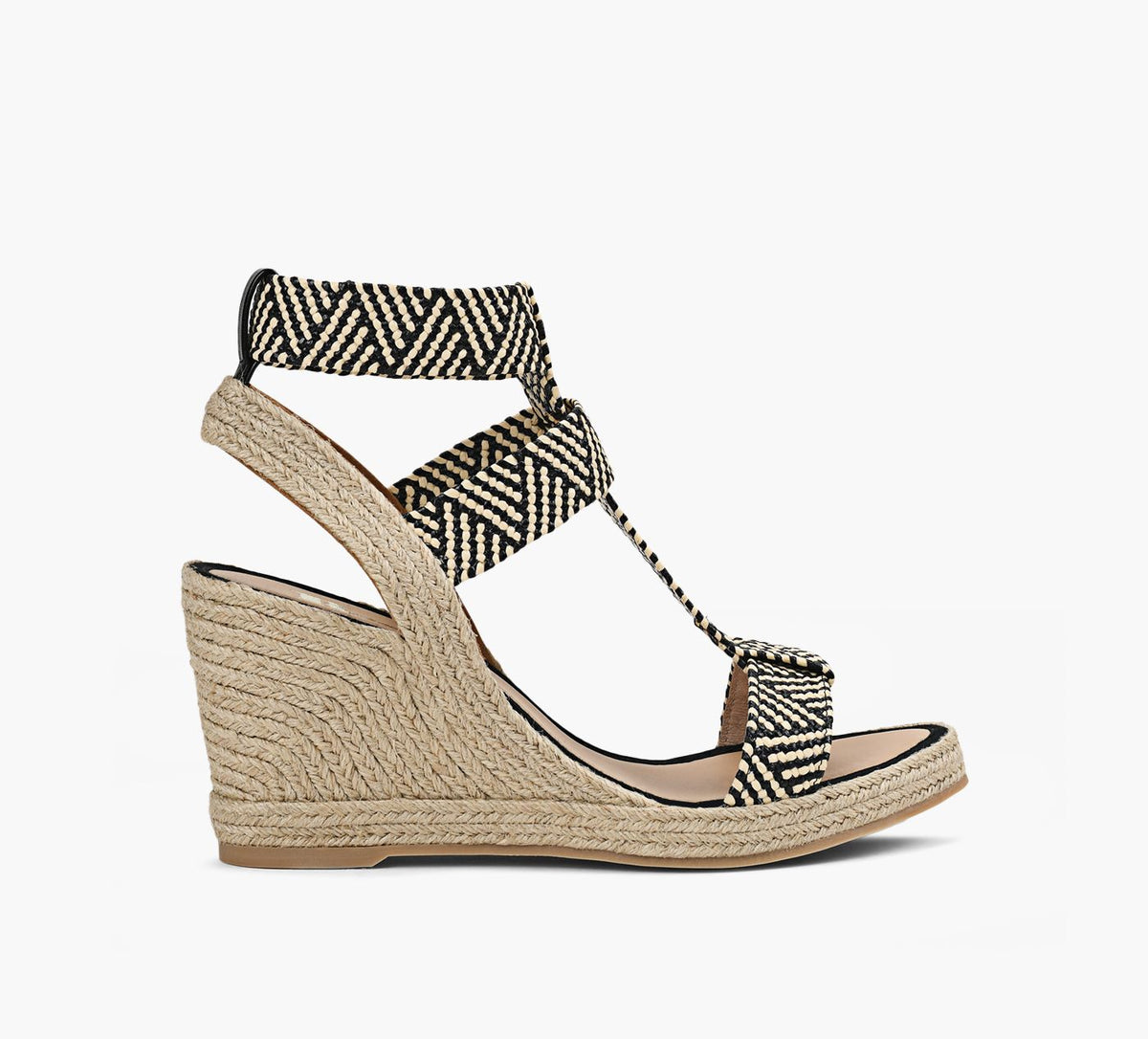 BROWNS HEATHWEDGESANDAL in BLACK