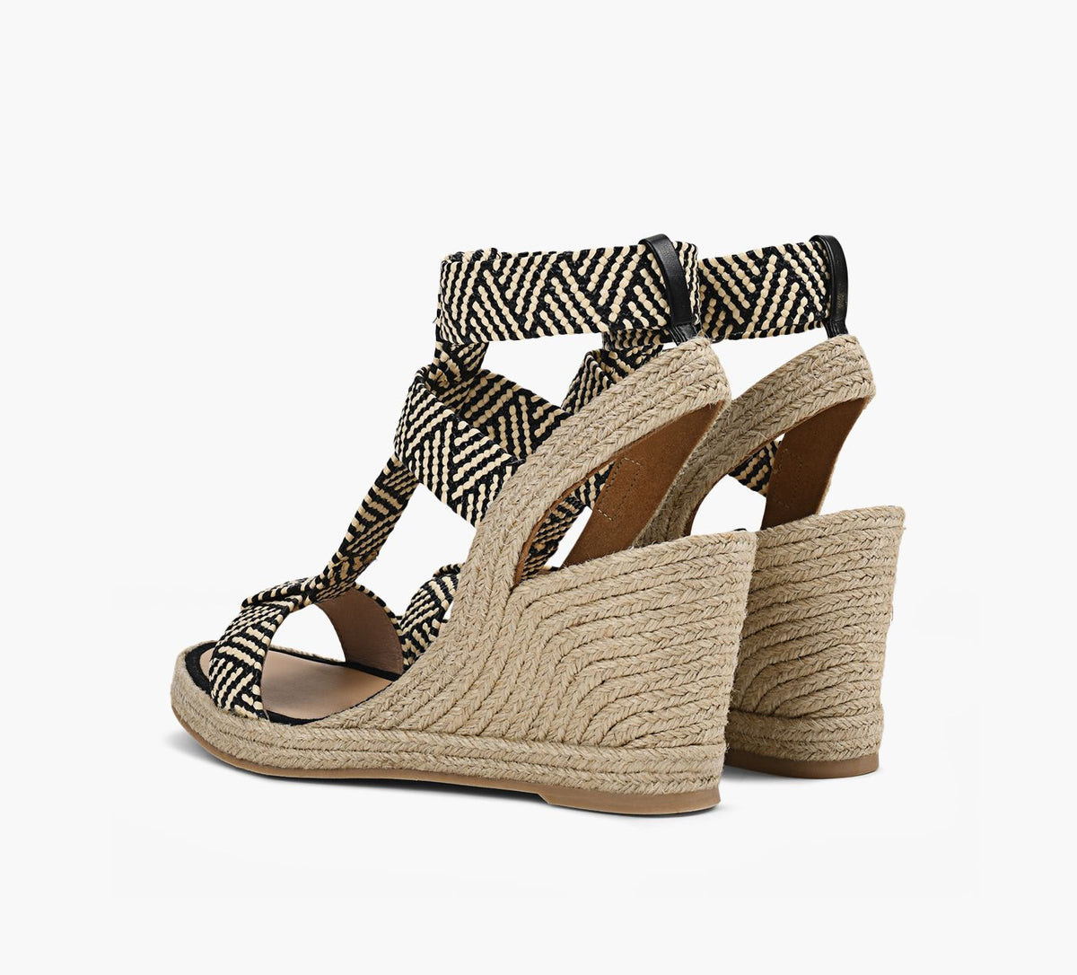 BROWNS HEATHWEDGESANDAL in BLACK view 3