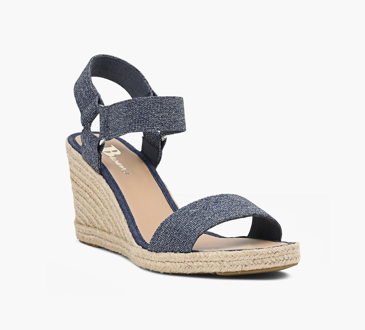 BROWNS HUDSONWEDGESANDAL in BLUE view 2