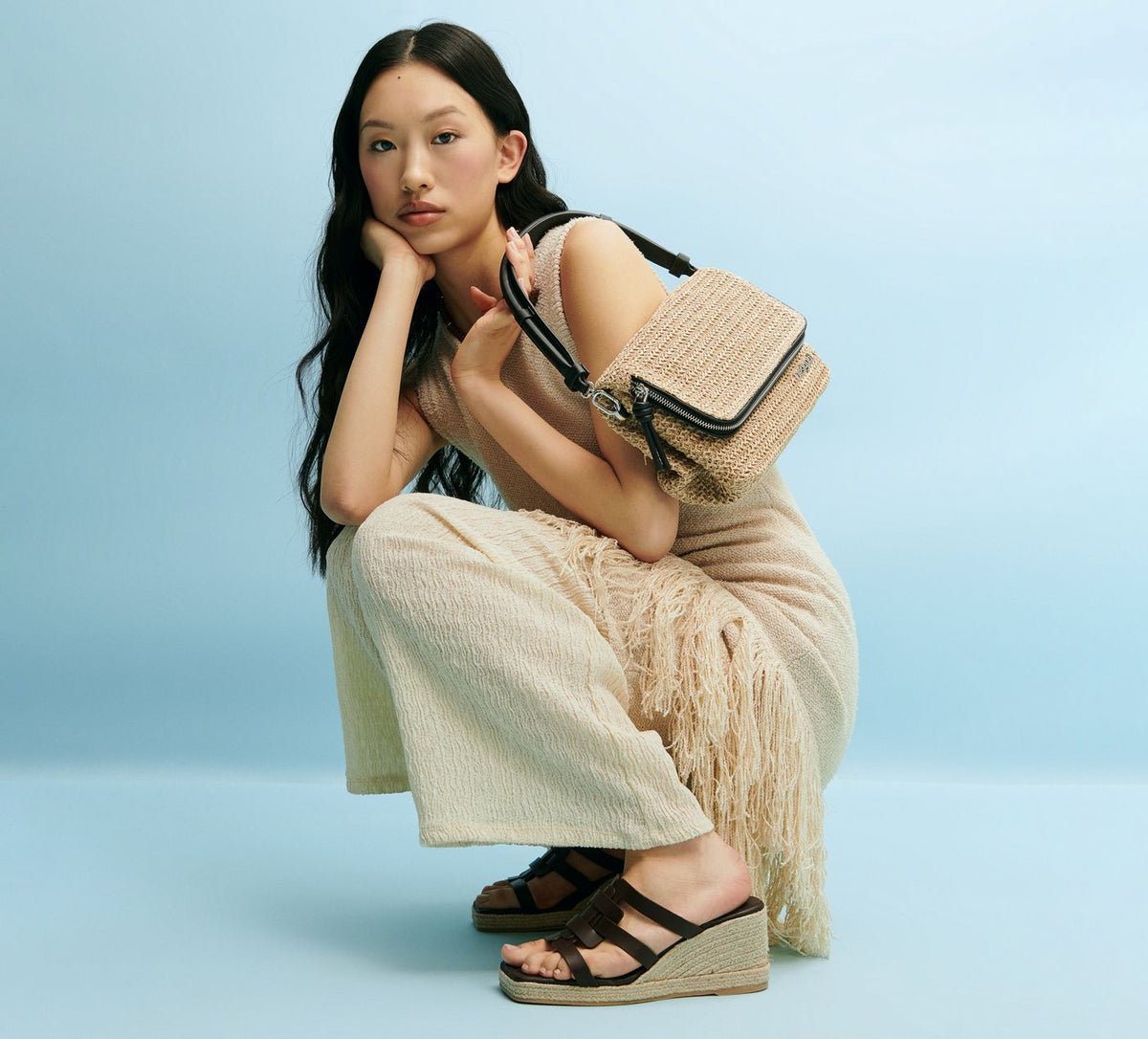 BROWNS MADDIEWEDGESANDAL in BROWN view 7