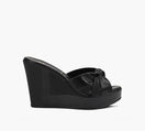 BROWNS WILDERWEDGESANDAL in BLACK