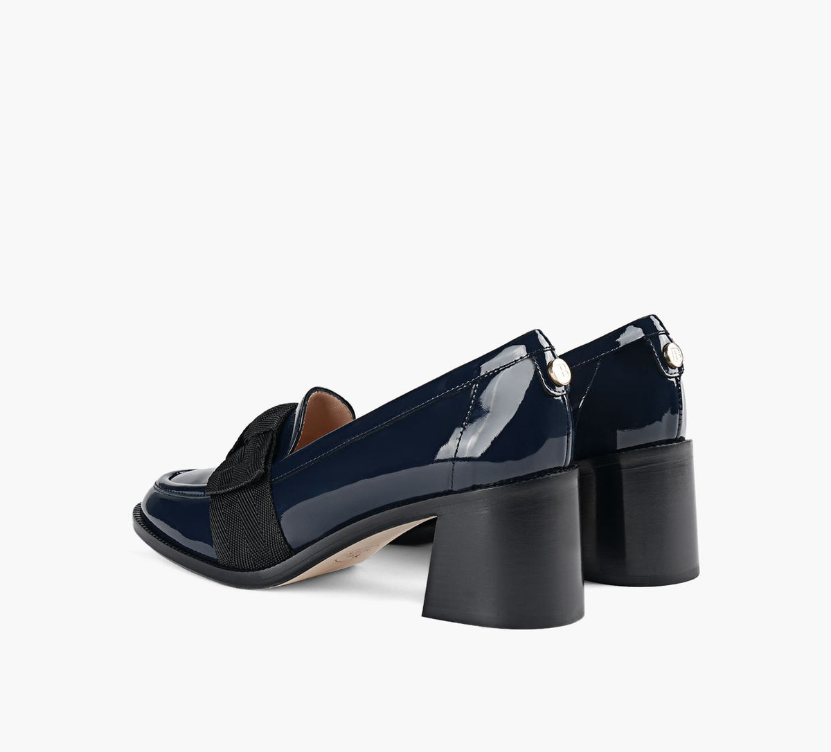 BROWNS COUTURE GIANNAHEELEDLOAFER in BLUE view 3
