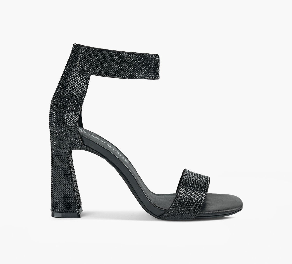 WISHBONE GIACRYSTALHEEL in BLACK