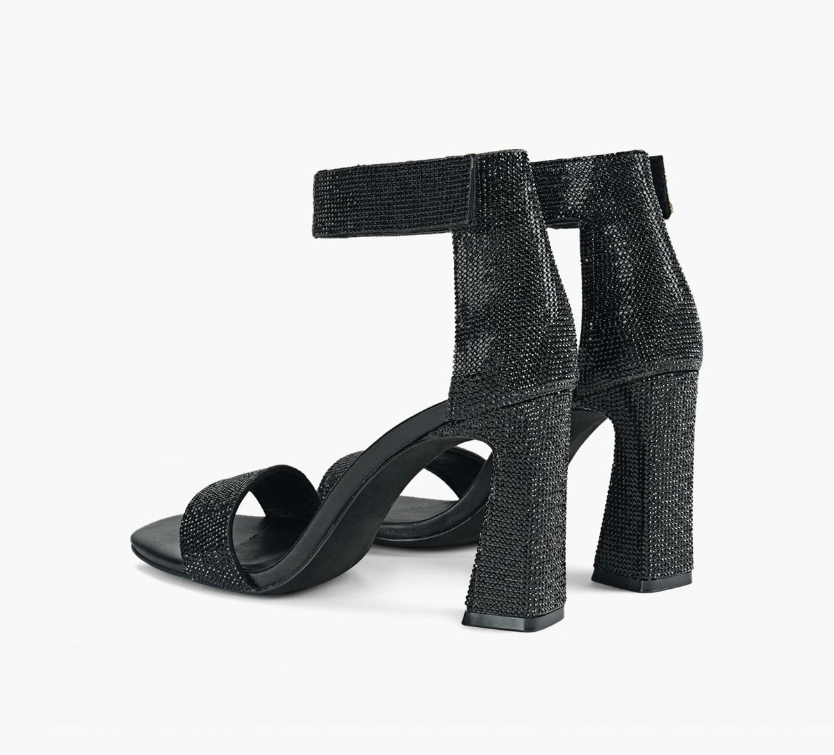 WISHBONE GIACRYSTALHEEL in BLACK view 3