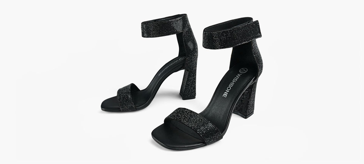 WISHBONE GIACRYSTALHEEL in BLACK view 4
