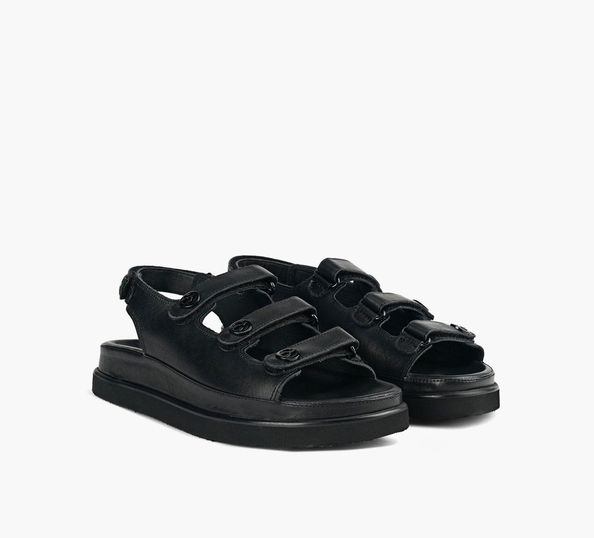 WISHBONE MONICASANDAL in BLACK view 2