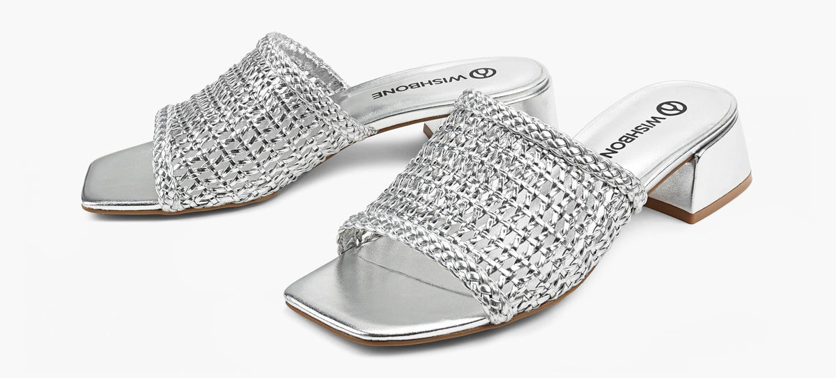 WISHBONE ISLAWOVENSANDAL in SILVER view 4