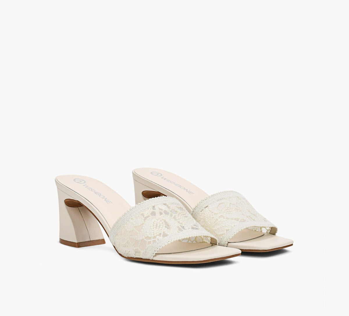 WISHBONE DOTLACEHEEL in BEIGE view 2