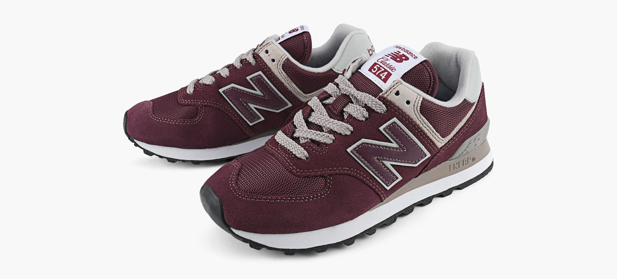 NEW BALANCE 574 in BURGUNDY view 4