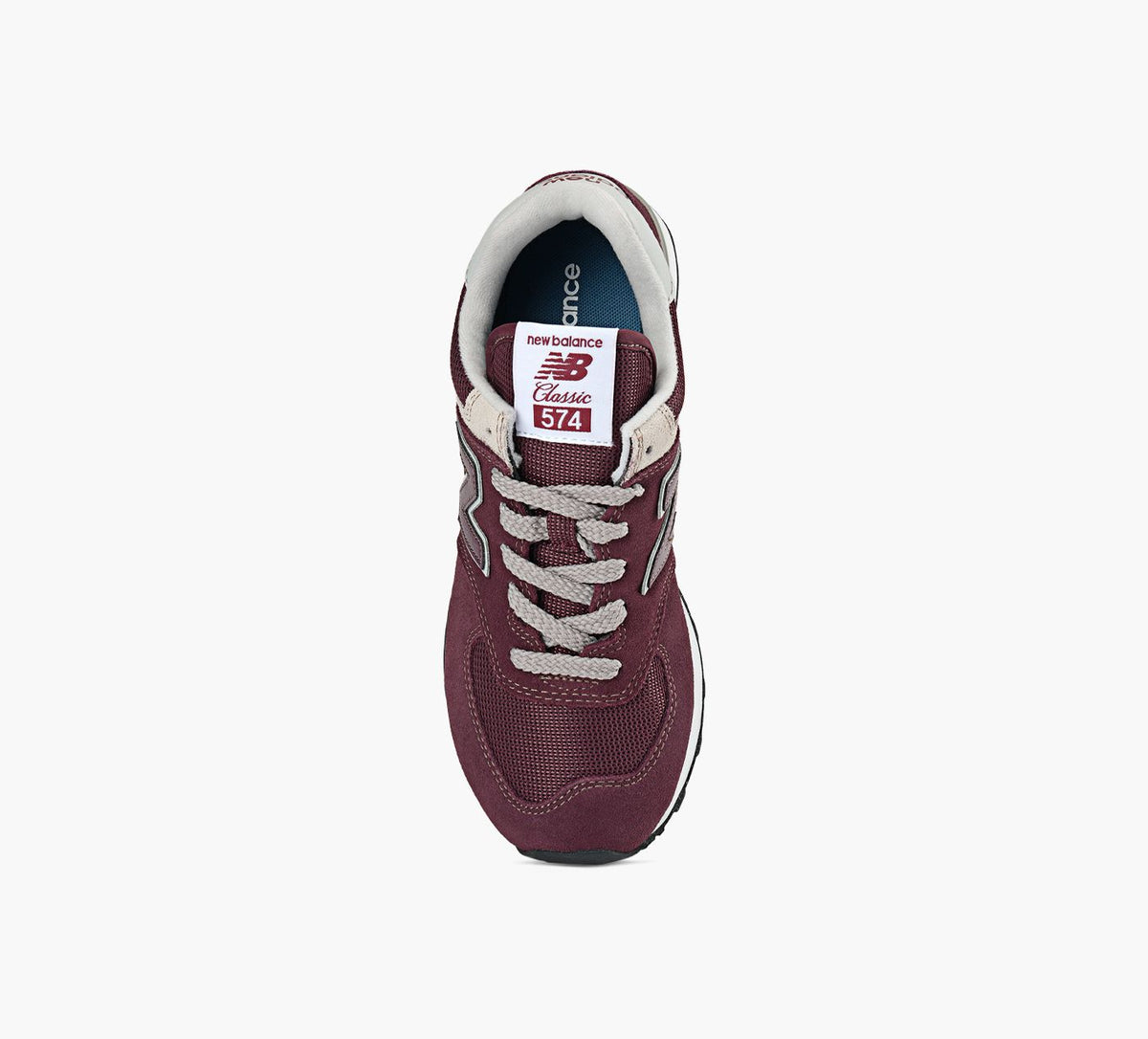 NEW BALANCE 574 in BURGUNDY view 1c