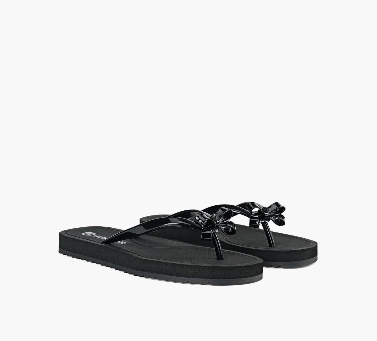 WISHBONE CLAIRESANDAL in BLACK view 2