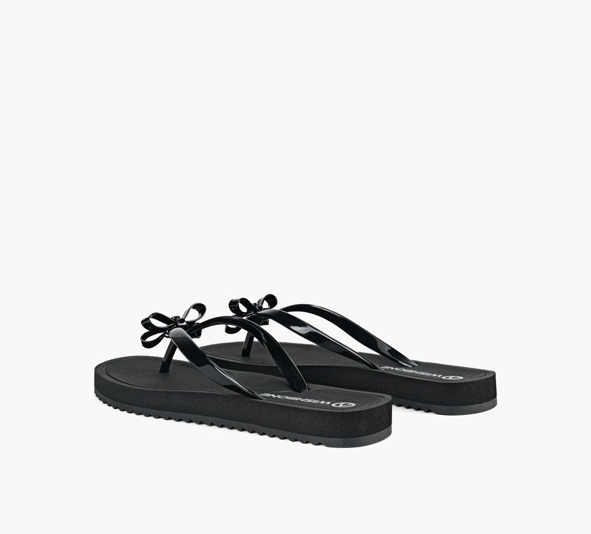 WISHBONE CLAIRESANDAL in BLACK view 3