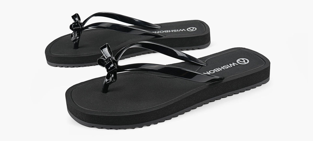 WISHBONE CLAIRESANDAL in BLACK view 4