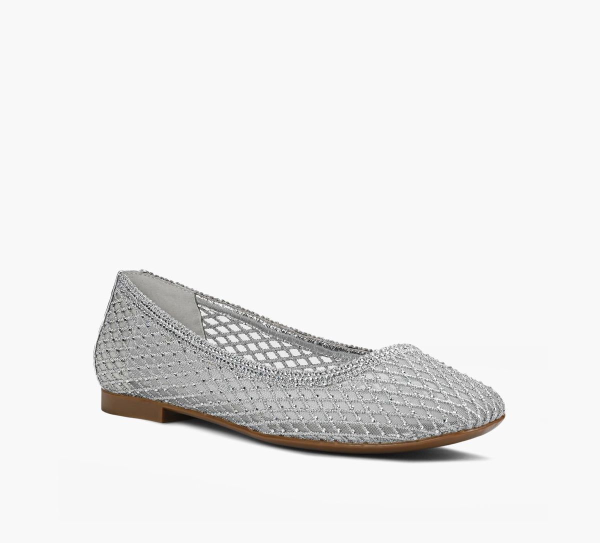 WISHBONE ZENDAYAMESHFLAT in SILVER view 2