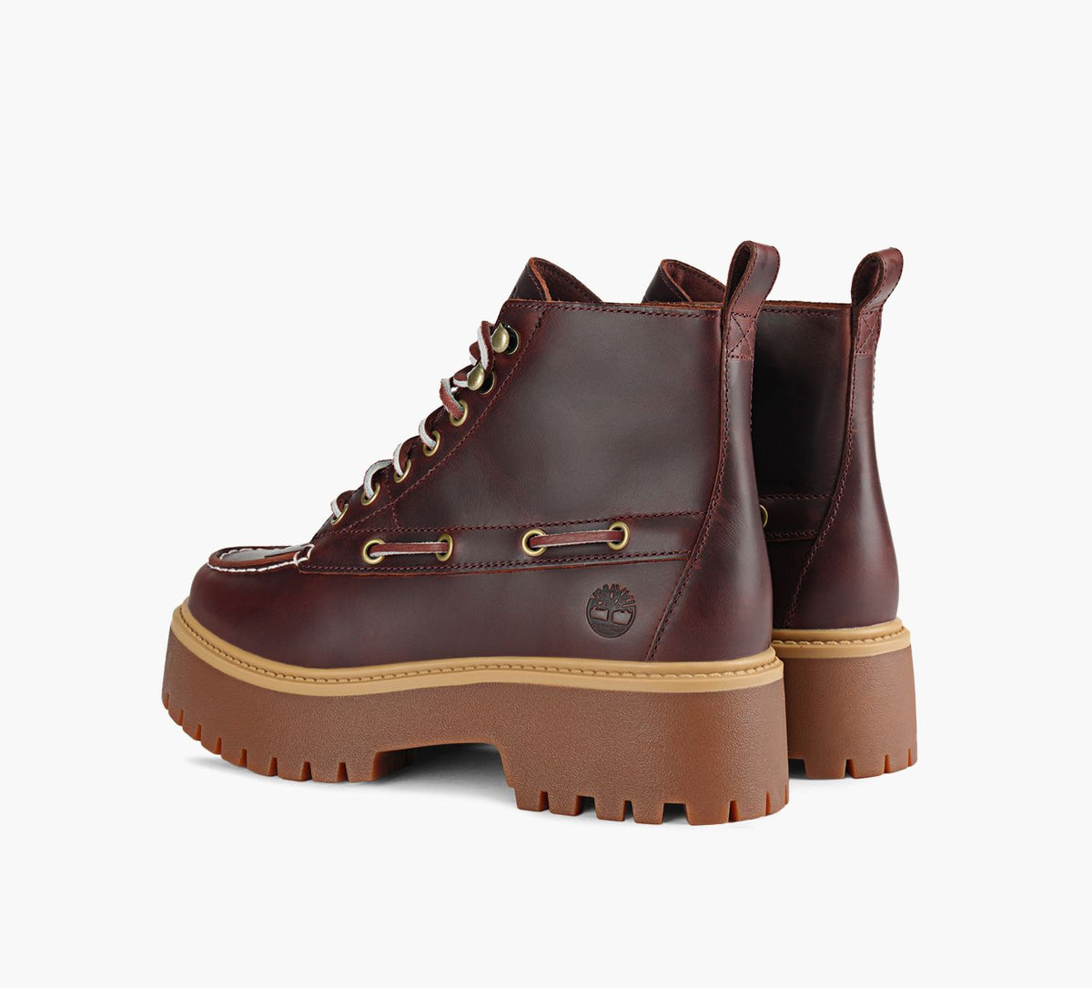 TIMBERLAND STONESTREETPLATFORM7EYEKILTIEBOOT in BURGUNDY view 3