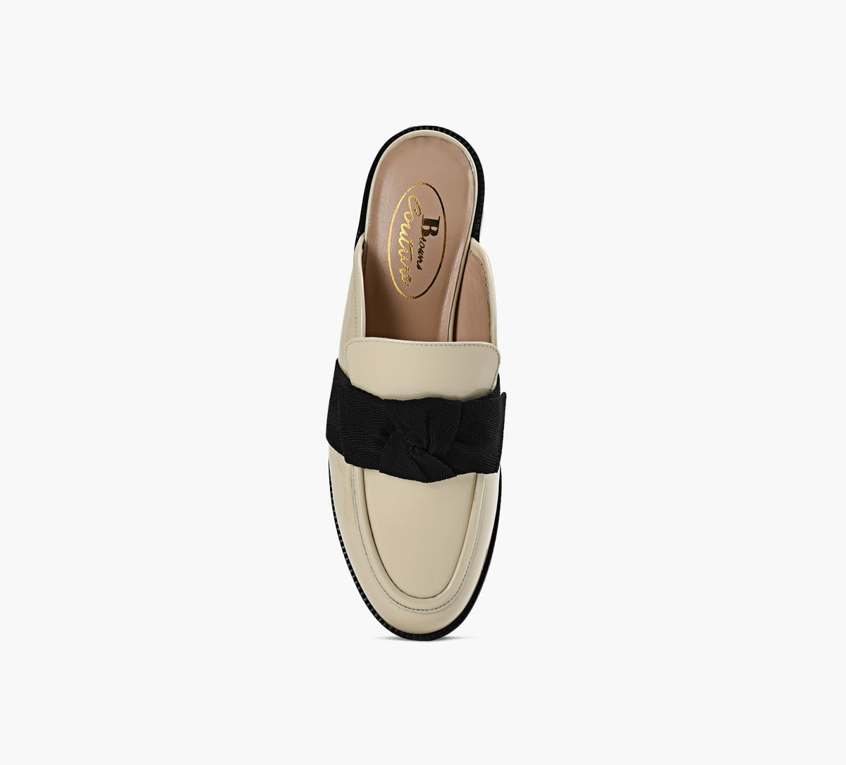 BROWNS COUTURE GIANNAMULE in BEIGE view 1c