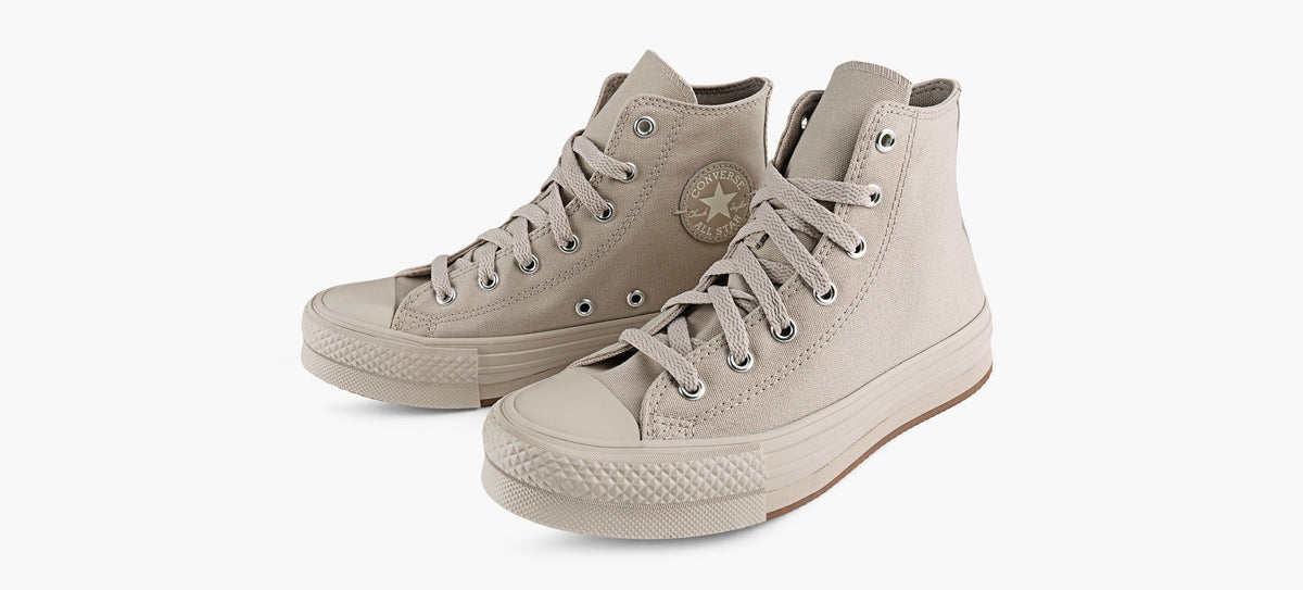 CONVERSE CHUCKTAYLORALLSTAREVALIFTMONOCHROME in BEIGE view 4