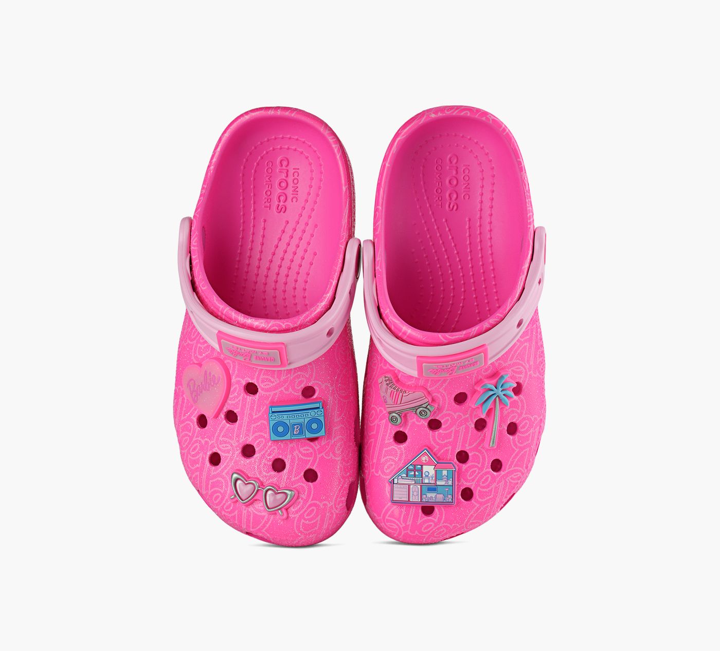CROCS SABOTSCLASSIQUESBARBIE en FUCHSIA vue 1c