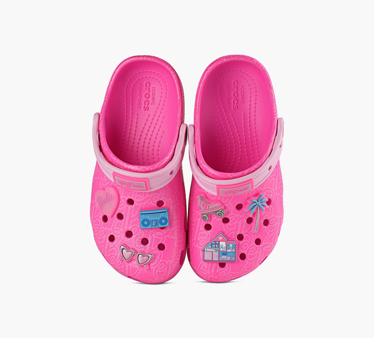 CROCS SABOTSCLASSIQUESBARBIE en FUCHSIA vue 1c