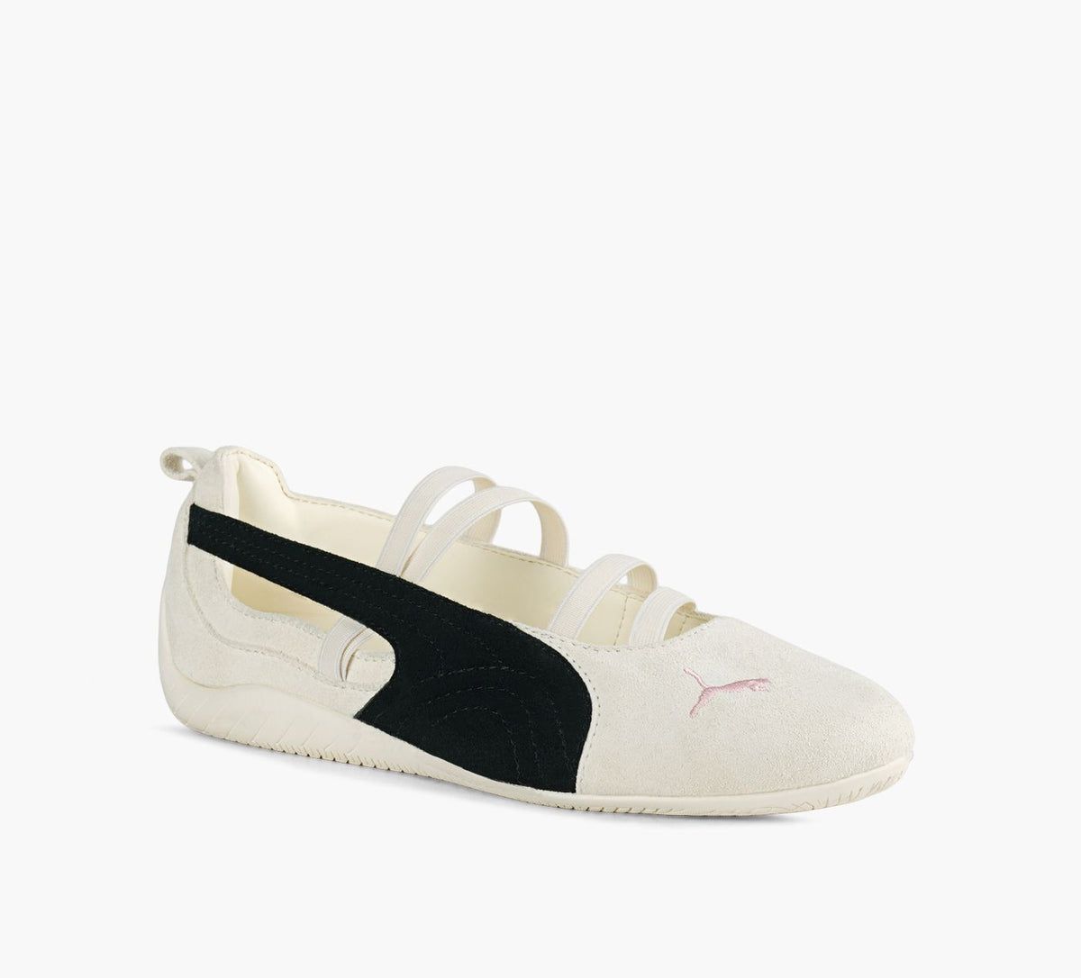 PUMA PUMAxROSSPEEDCATBALLERINESUDE en BLANC vue 2