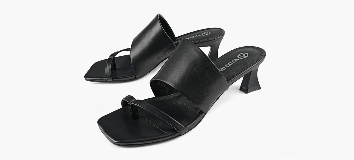 WISHBONE OPALHEEL in BLACK view 4