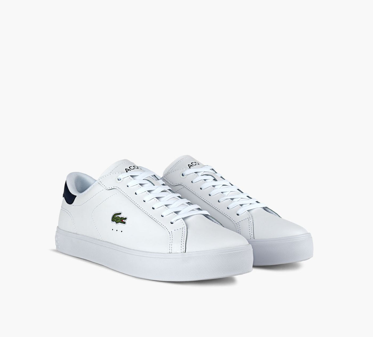 LACOSTE BASKETPOWERCOURTGRAPHIC en BLANC vue 2