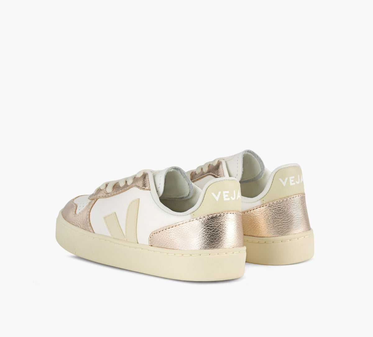 VEJA SMALLV10LACES in WHITE view 3