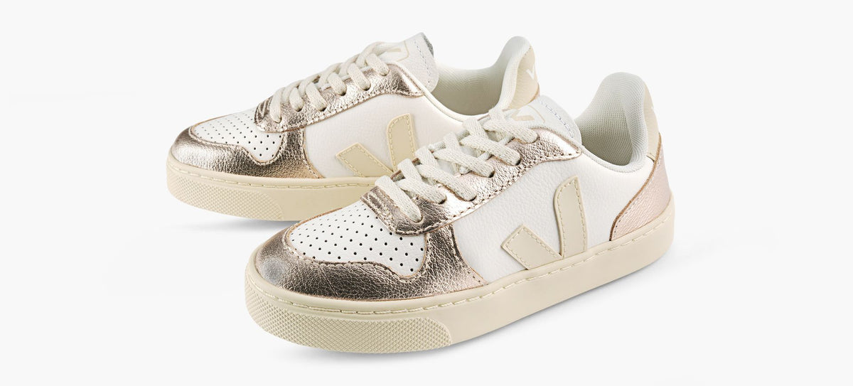 VEJA SMALLV10LACES en BLANC vue 4