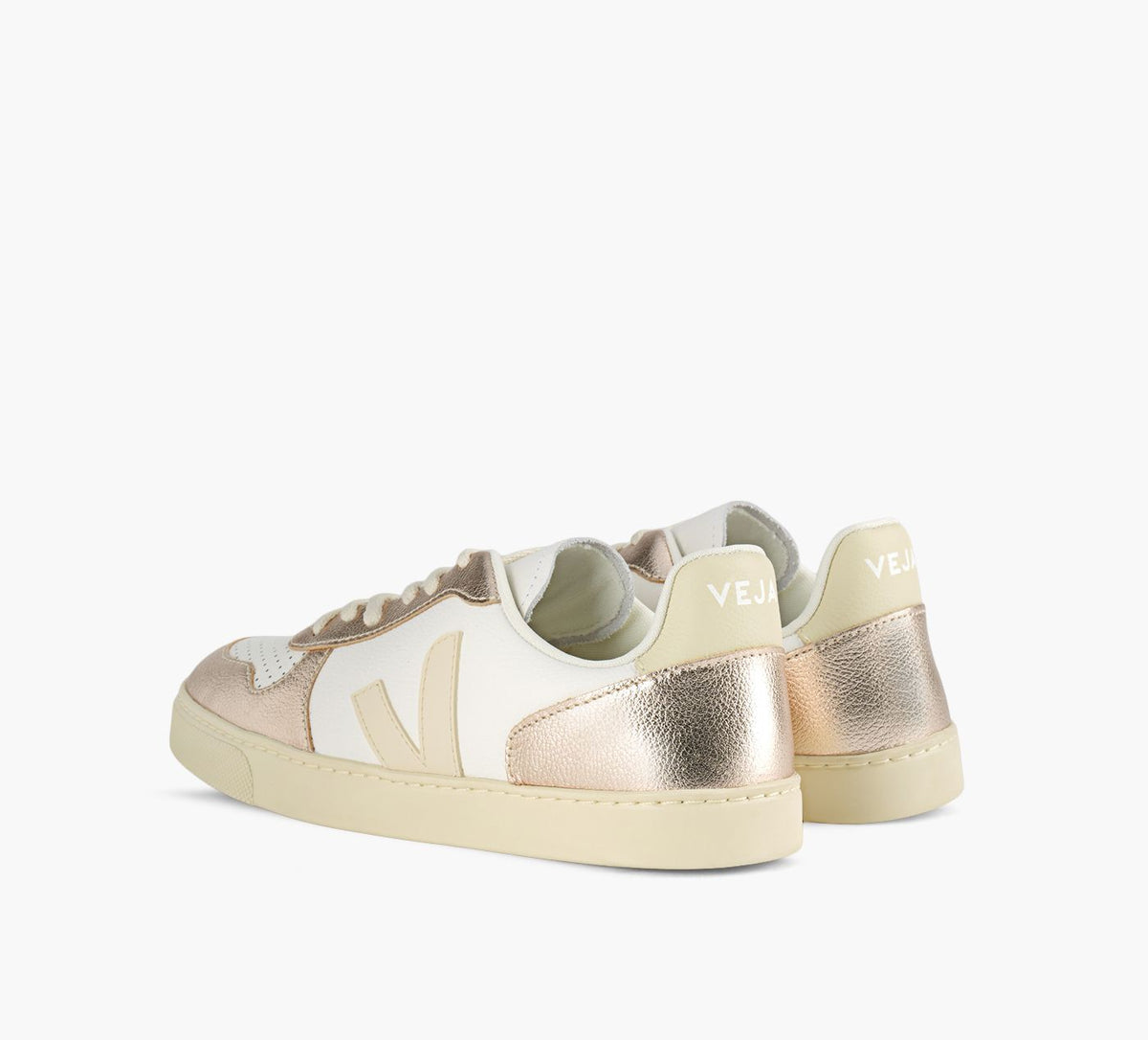 VEJA SMALLV10LACES in WHITE view 3