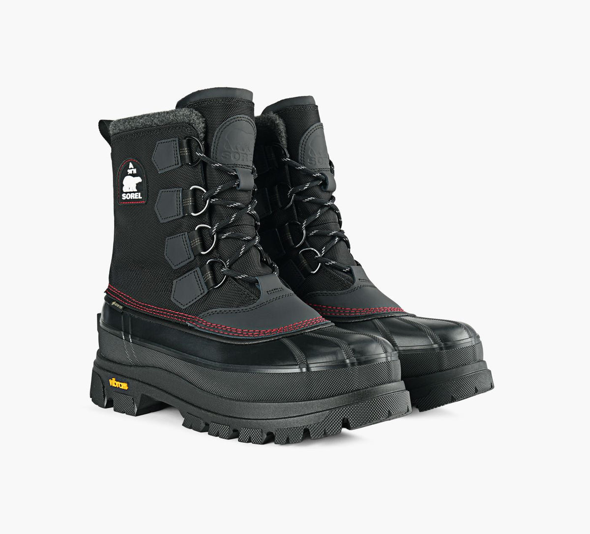 SOREL CARIBOUHORIZONGTXBOTTEDHIVER en NOIR vue 2