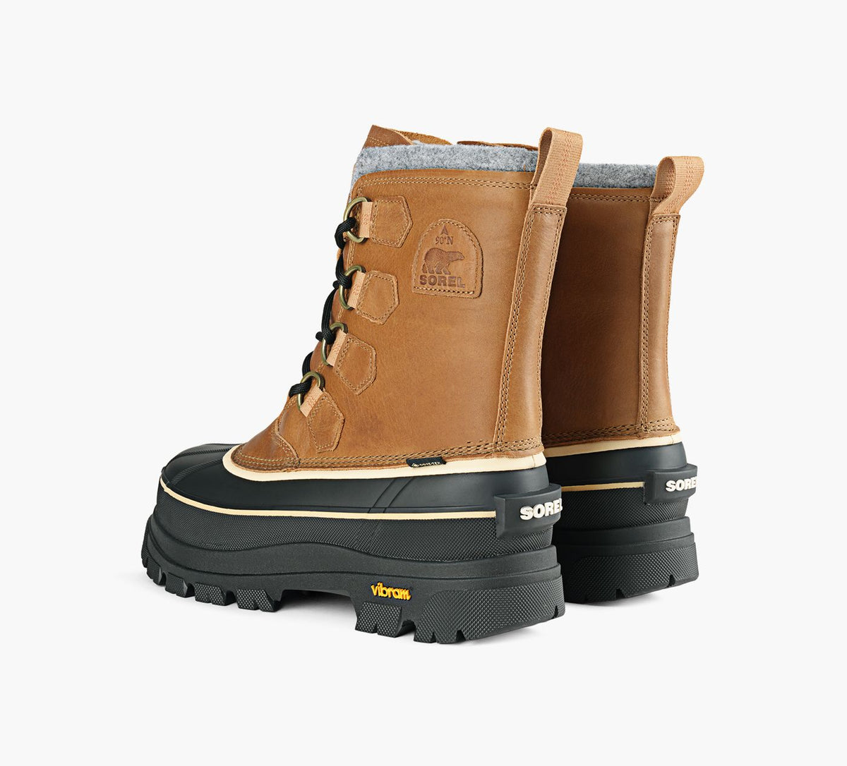 SOREL CARIBOUHORIZONGTXBOTTEDHIVER en TAN vue 3