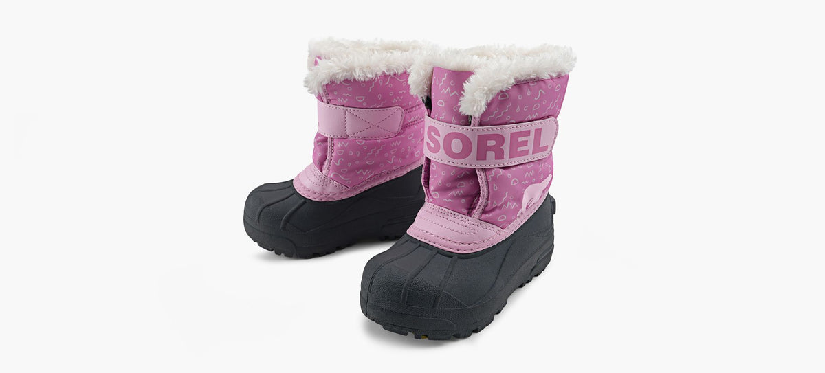 SOREL SNOWCOMMANDERBOTTESENFANTS en FUCHSIA vue 4