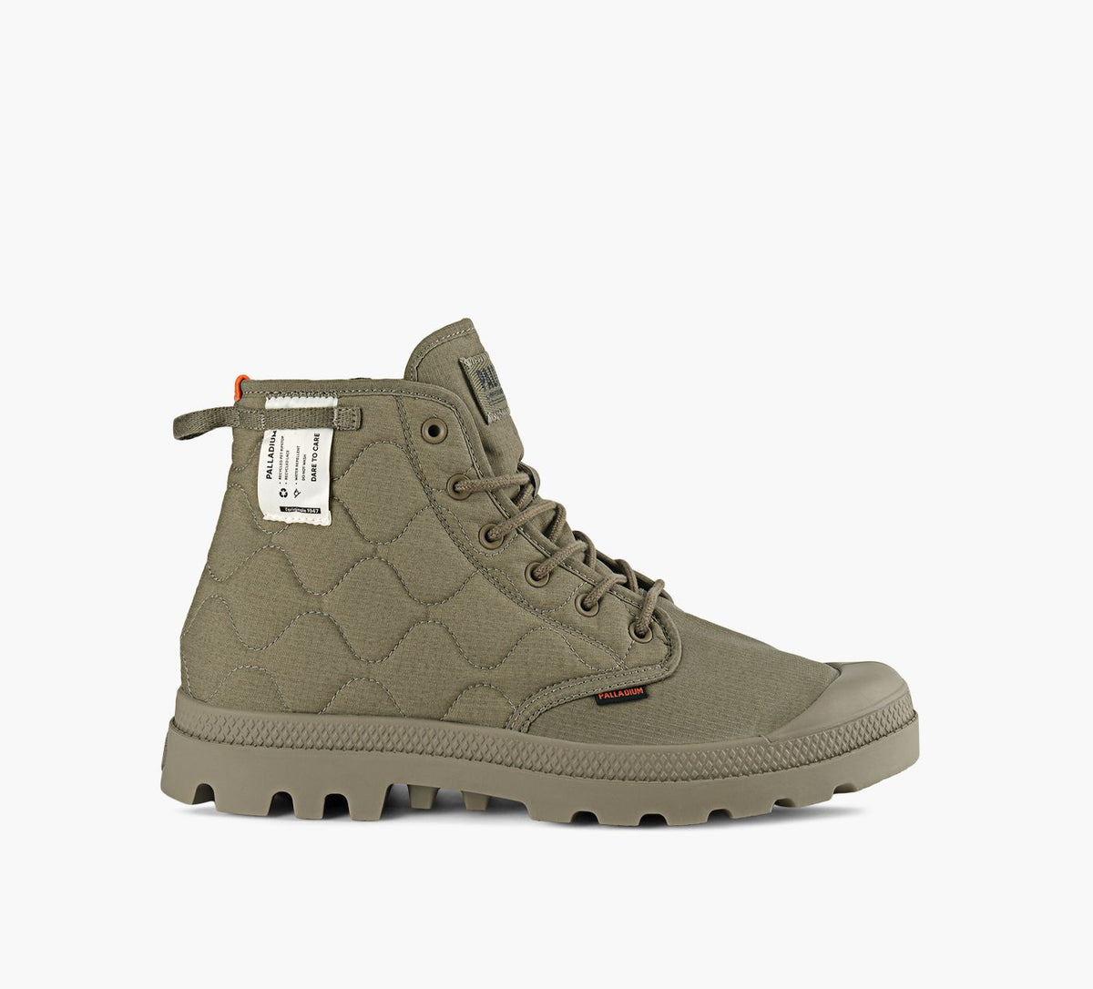 PALLADIUM BOTTEPAMPAREQUILTED en KHAKI
