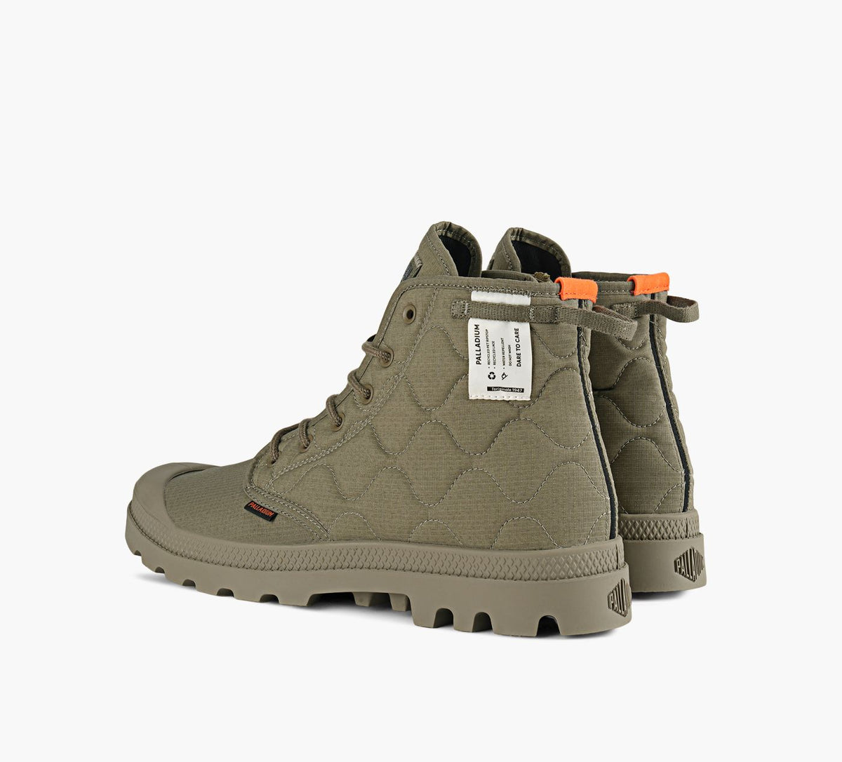 PALLADIUM BOTTEPAMPAREQUILTED en KHAKI vue 3