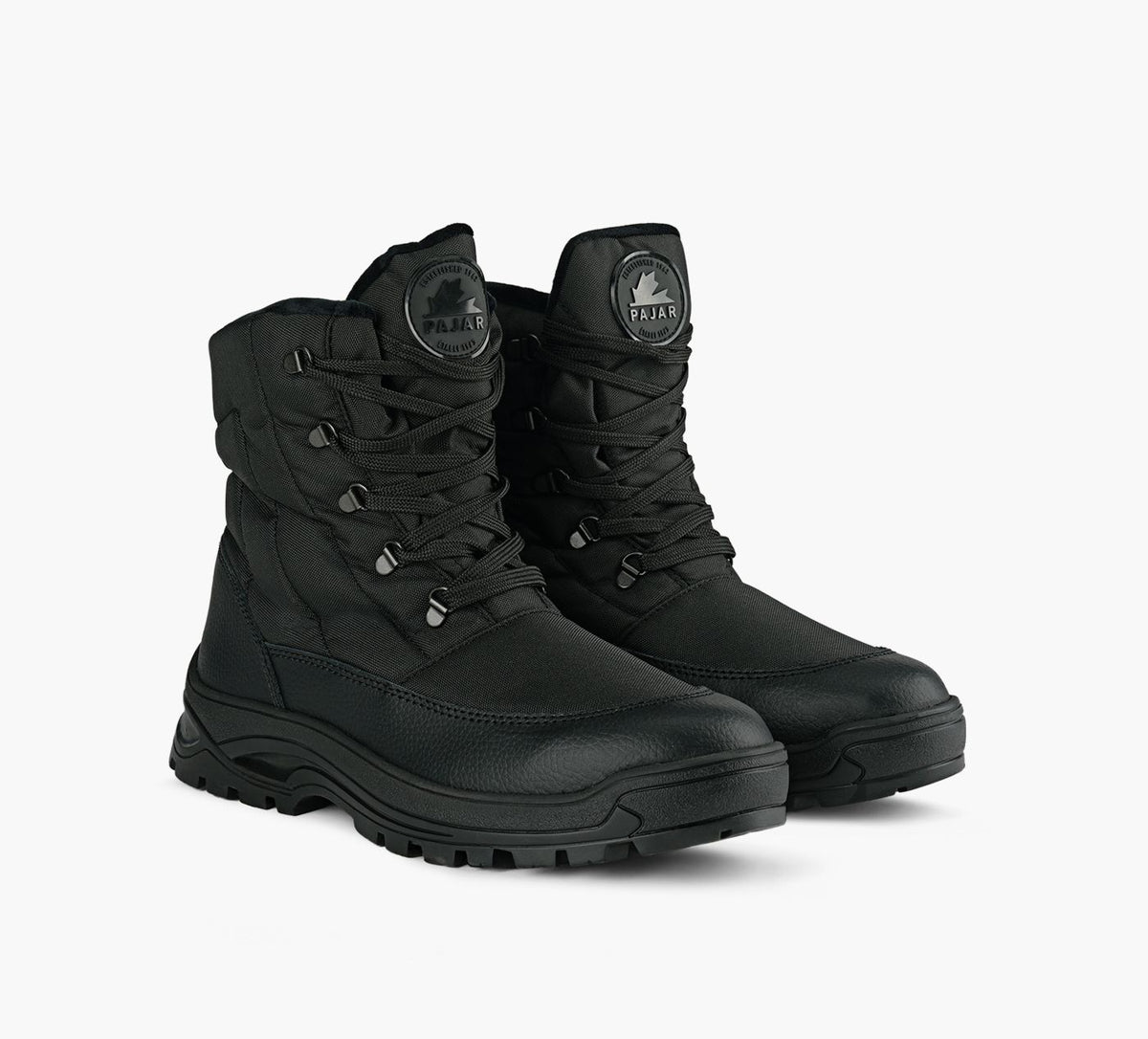 PAJAR TRIGGERLACEUPBOOTWITHICEGRIPPER in BLACK view 2