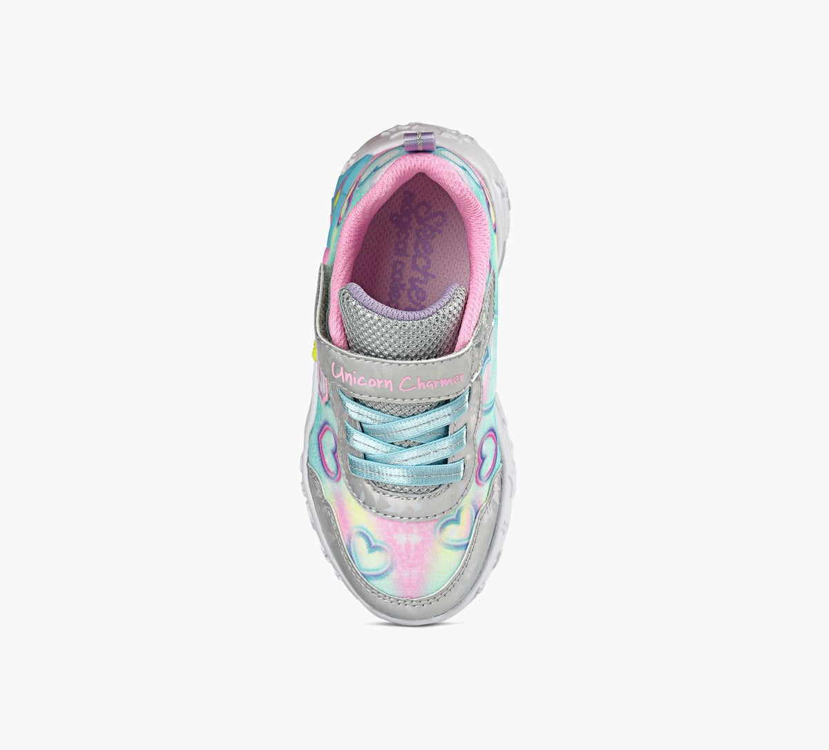 SKECHERS UNICORNCHARMERLILHEARTSPARKLES in MULTICOLOUR view 1c