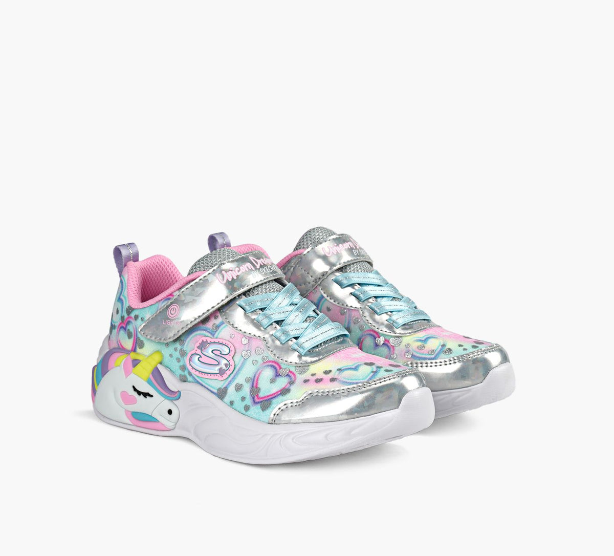 SKECHERS UNICORNDREAMSHEARTSPARKLES in MULTICOLOUR view 2